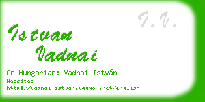 istvan vadnai business card